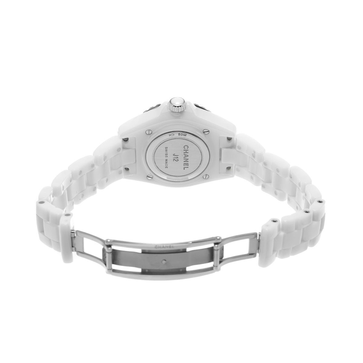 J12 33MM H6418 White/Diamond CHANEL Ladies [Pre-owned].