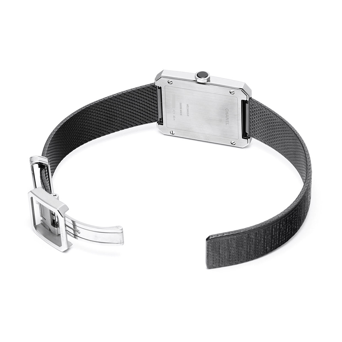 Boyfriend Tweed H5201 Black CHANEL Unisex [Pre-owned].