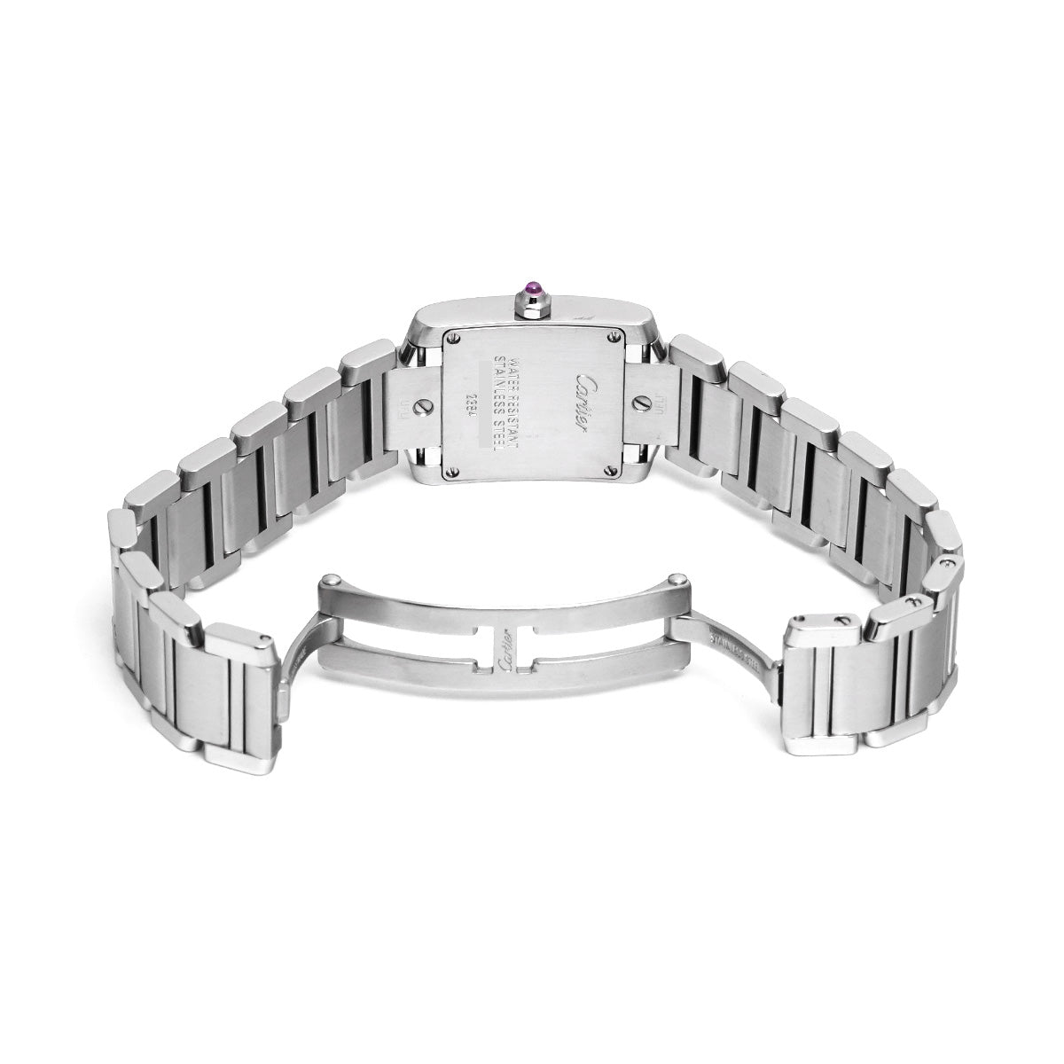 Tank Francaise SM W51031Q3 Silver CARTIER Ladies [Pre-owned]