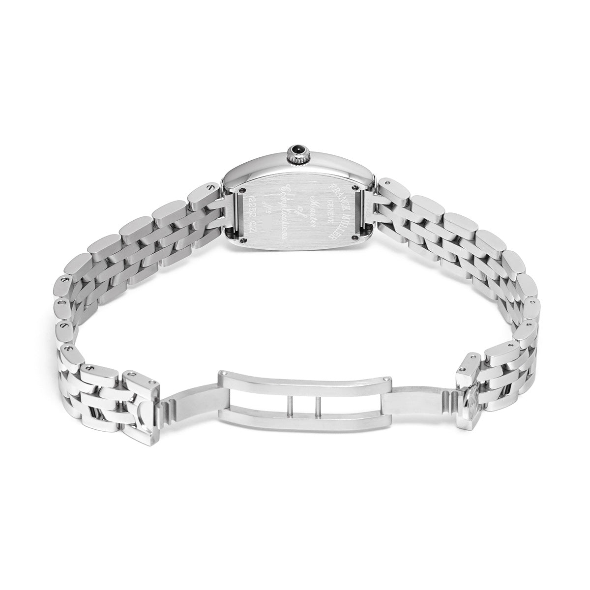 Tonneau Curvex Intermedié 2252QZ AC Silver FRANCK MULLER Ladies [Pre-owned]