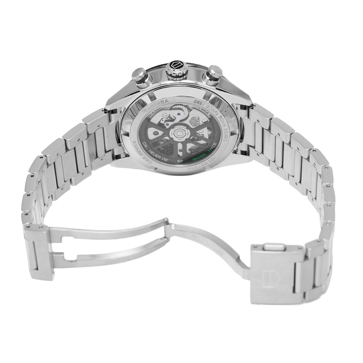 CARRERA Calibre Heuer 02 Sport Chronograph CBN2A1B.BA0643 Black TAG HEUER Men's [Pre-Owned].