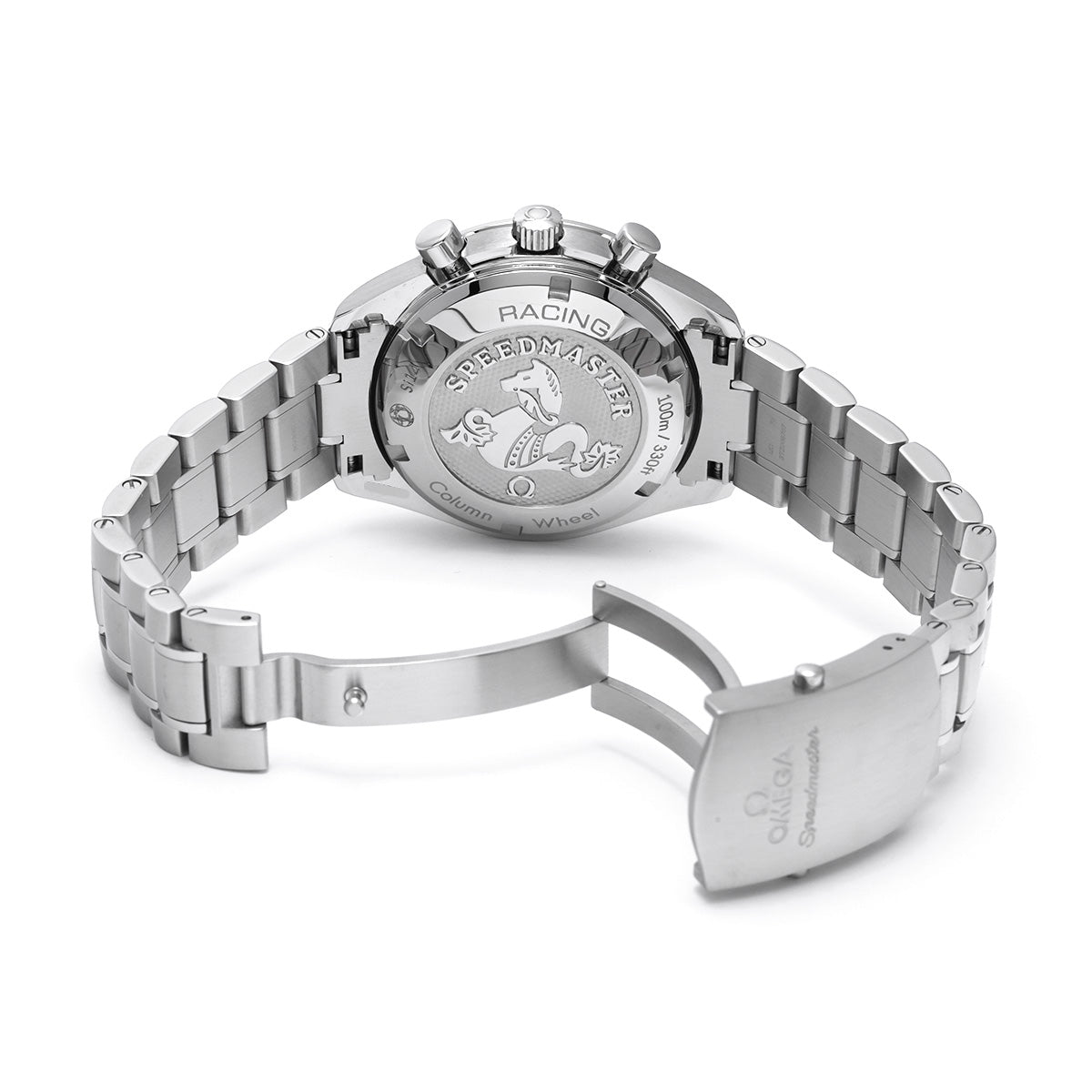 Speedmaster Racing Co-Axial 326.30.40.50.01.002 Black/Silver OMEGA Men's [Pre-Owned].