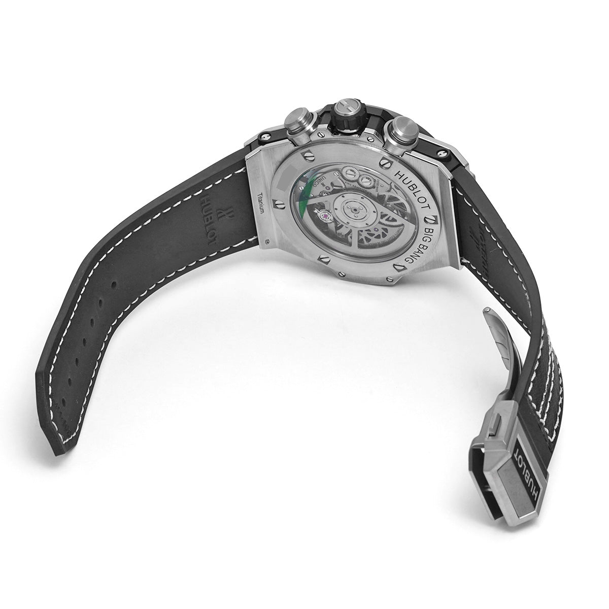 Big Bang Unico Titanium Titanium Ceramic 411.NM.1170.RX Black Skeleton HUBLOT Men's [Pre-Owned].