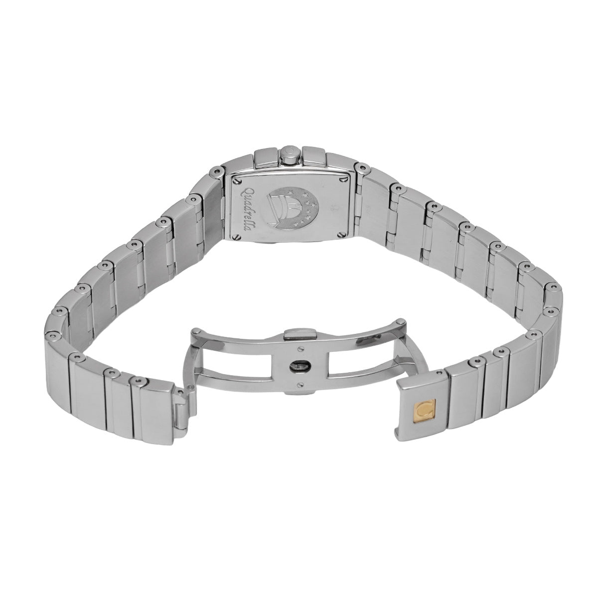 Constellation Mini Quadrera 1584.79.00 White MOP/Multicolor stones OMEGA Ladies [Pre-Owned].