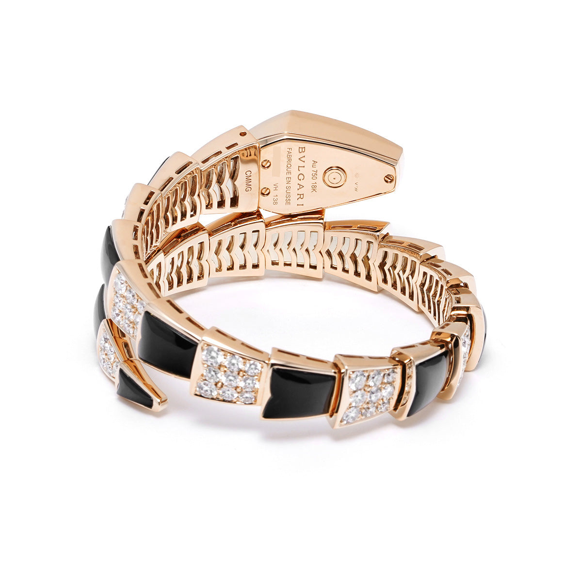 Serpenti Diamond Onyx SPP26BGD1GD10.1T Black BVLGARI Ladies