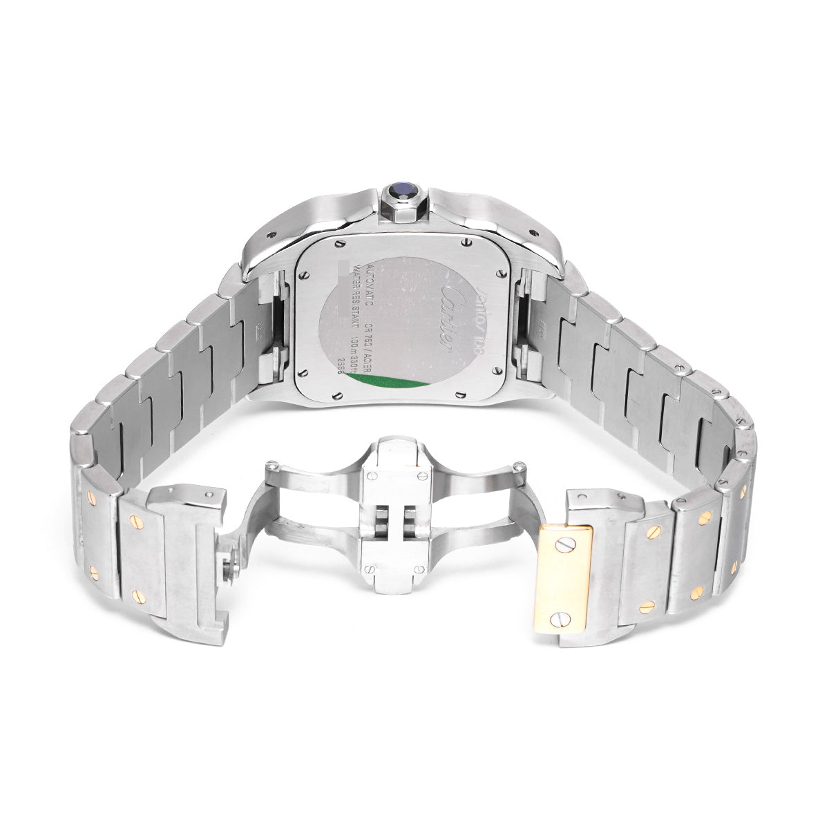 Santos 100 LM W200728G Silver CARTIER Men's [Pre-owned]
