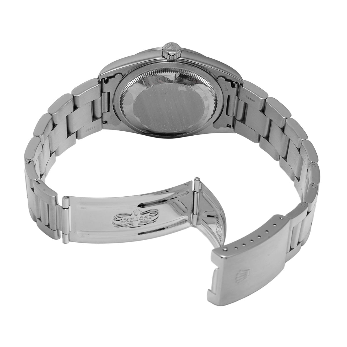 DATE JUST 16200 U (manufactured circa 1997) Black ROLEX Men's [Pre-Owned].