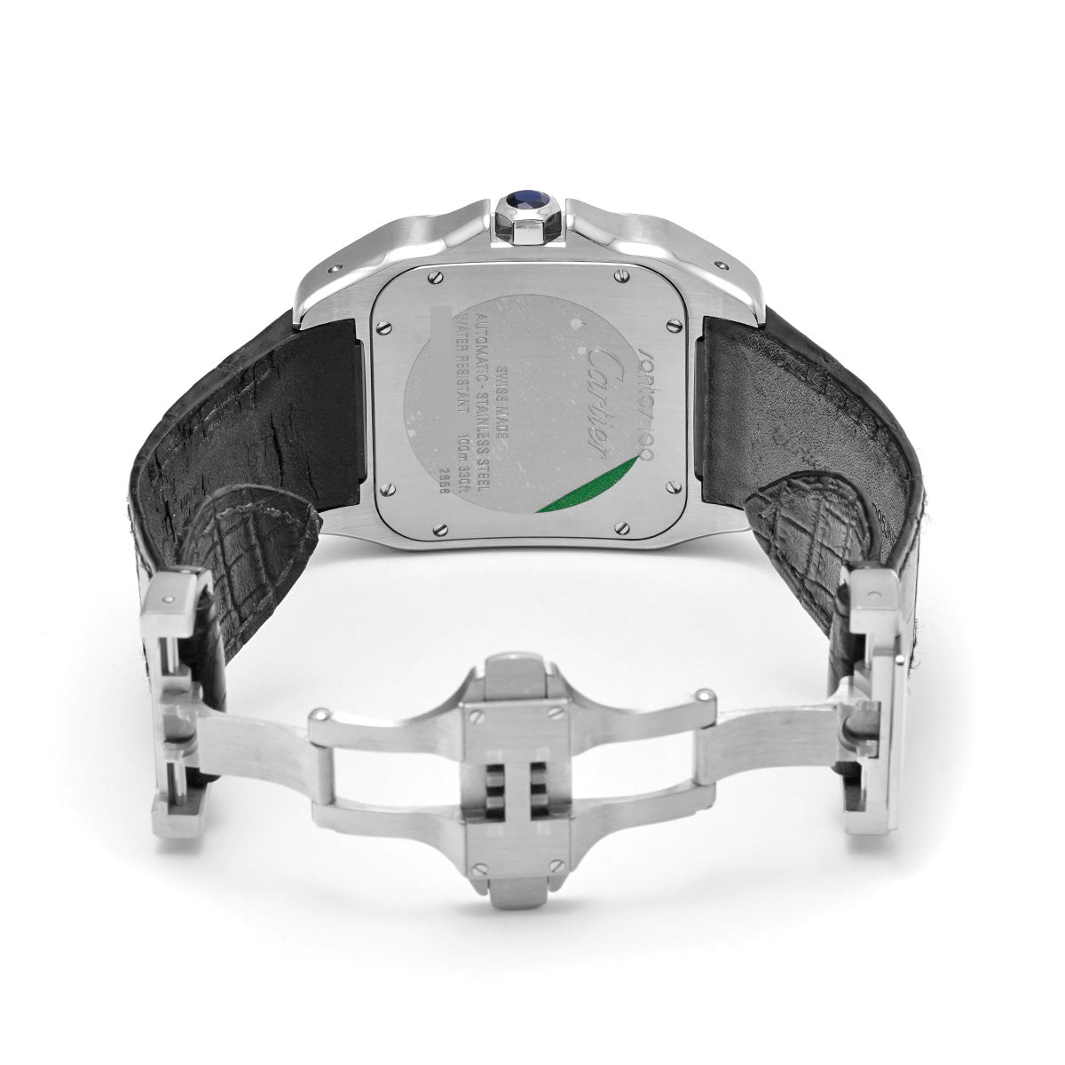 Santos 100 LM W20073X8 Silver CARTIER Men's [Pre-owned]