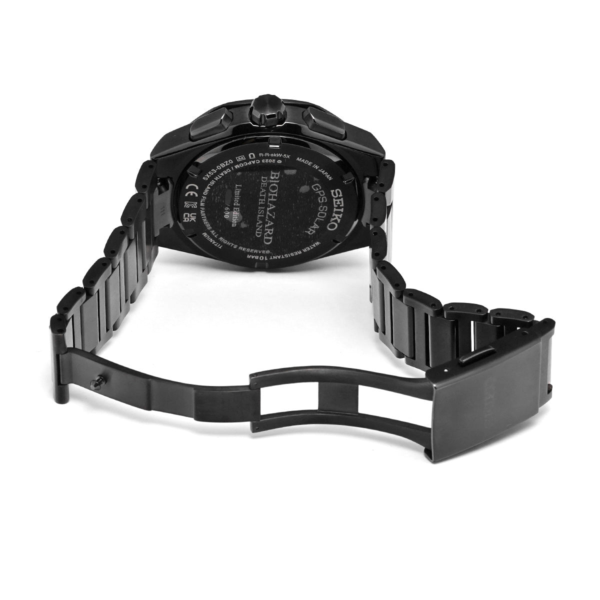 Astron Biohazard Death Island SBXC129 Black SEIKO Men's [Pre-owned].
