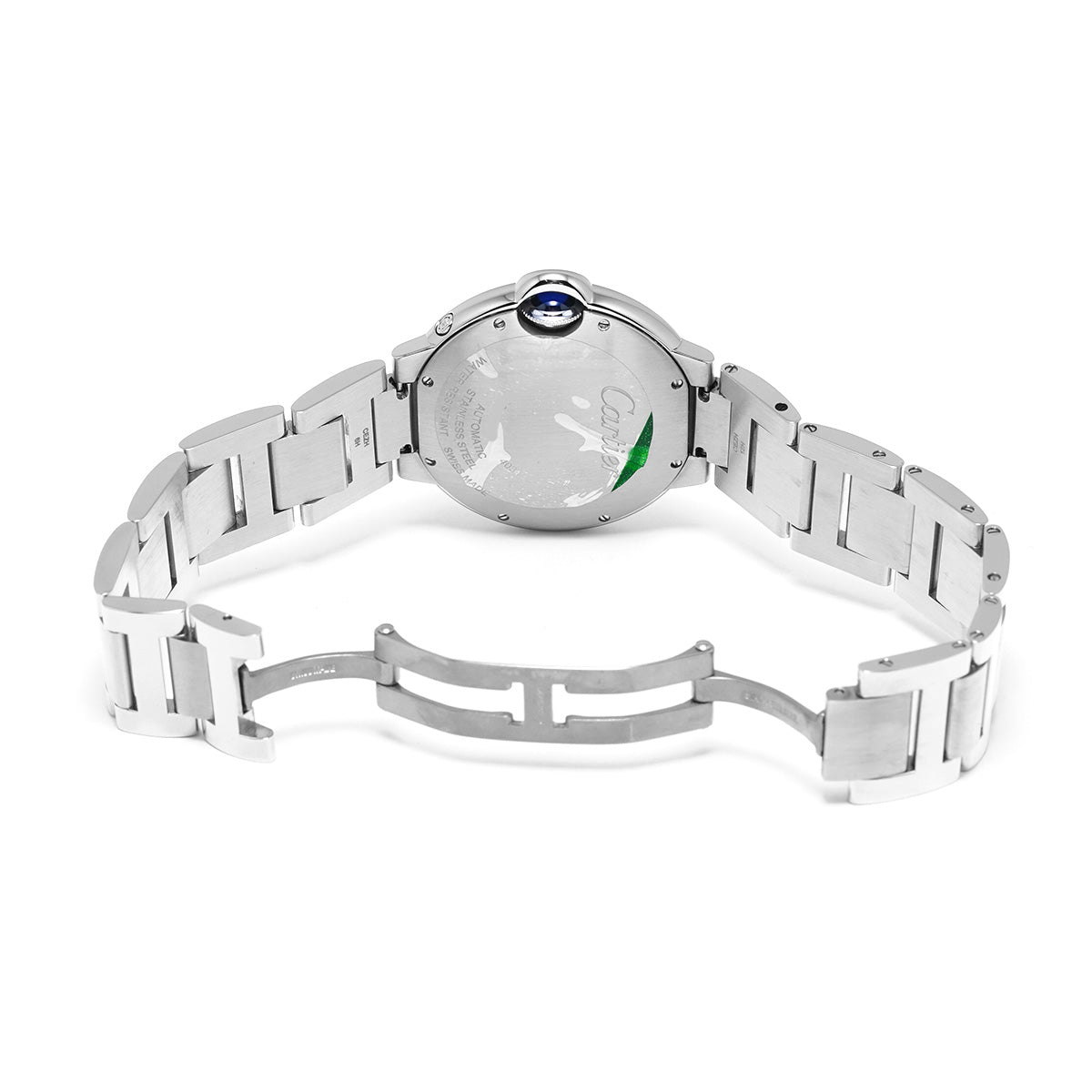 Ballon Bleu de Cartier Moonphase WSBB0021 Silver CARTIER Men's [Pre-Owned].