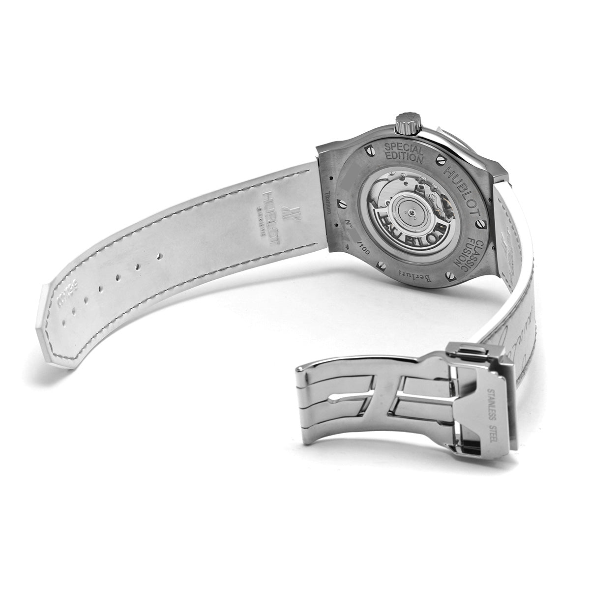 Classic Fusion Berluti Scritto Flat Bianco 511.NE.050W.VR.JBER19 White HUBLOT Men's [Pre-owned].