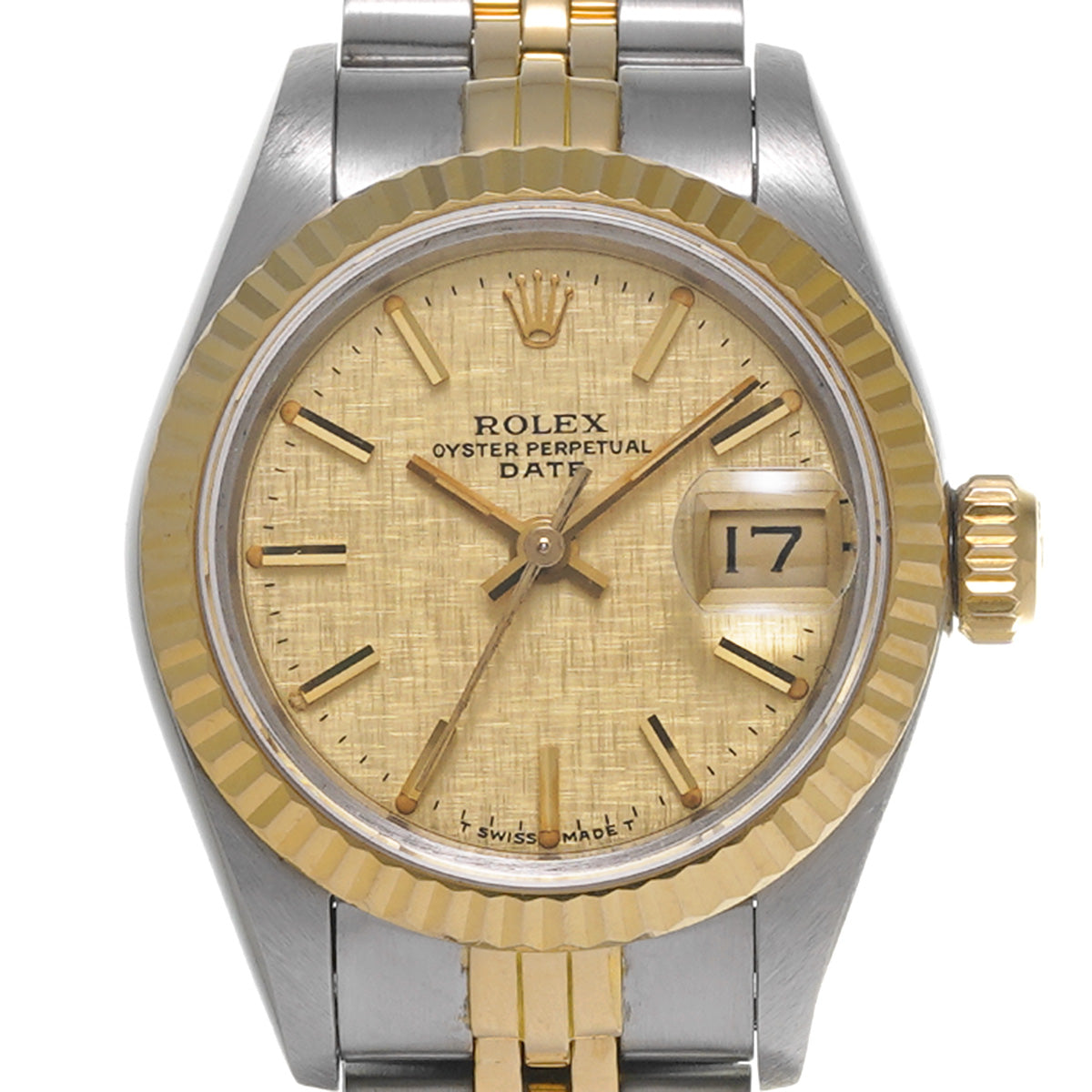 DATE JUST 69173 89th (manufactured circa 1985) Champagne Mosaic ROLEX Ladies [Pre-Owned].