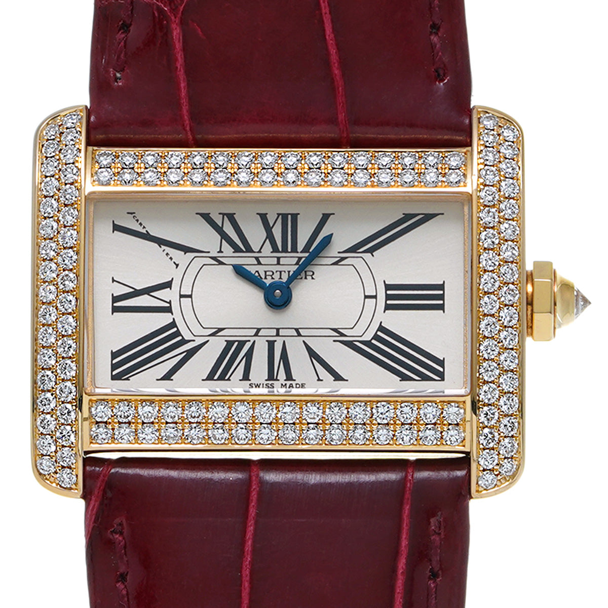 Tank Divan WA301036 Silver CARTIER Ladies [Pre-Owned].