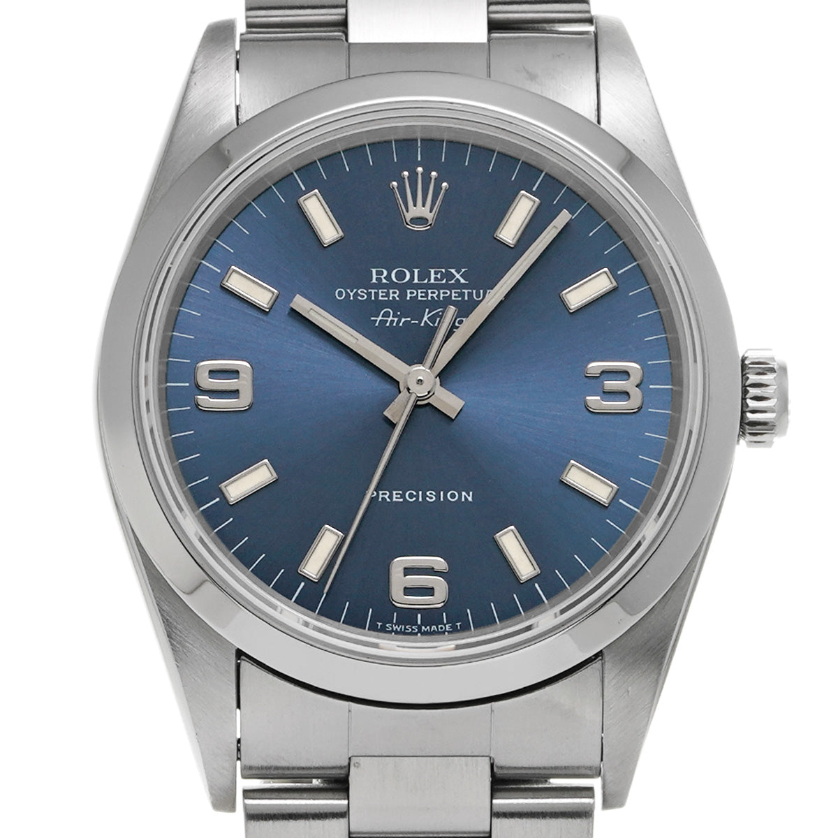 Air-King 14000 T (manufactured circa 1997) Blue ROLEX Men's [Pre-Owned].