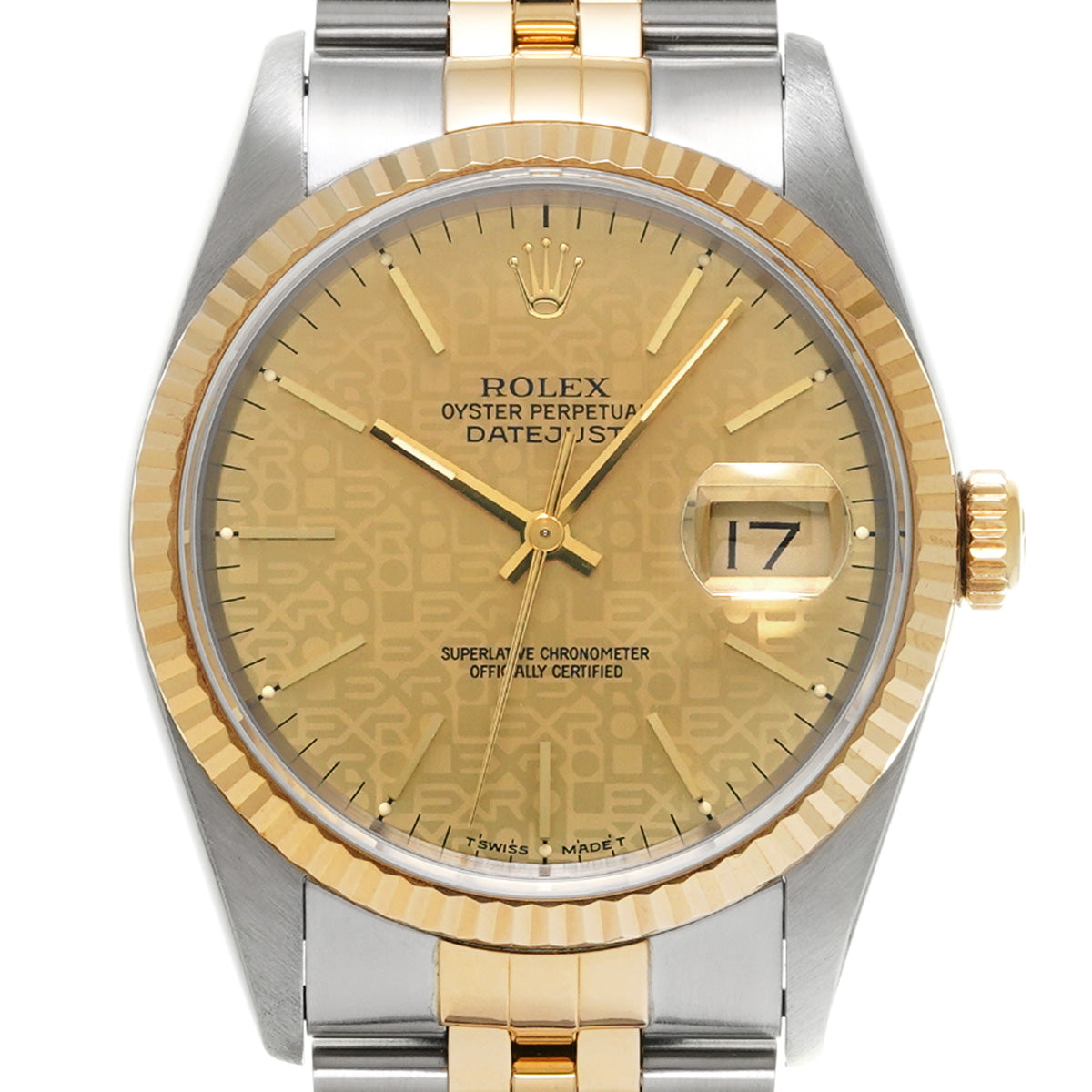 Datejust 16233 C (manufactured circa 1992) Champagne Computer ROLEX Men's [Pre-Owned].