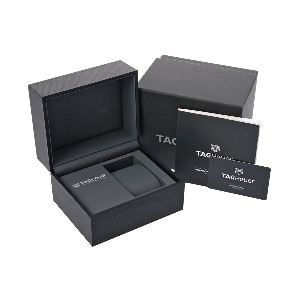 CARRERA Calibre Heuer 02 Chronograph CBN2010.BA0642 Black TAG HEUER Men's [Pre-Owned].