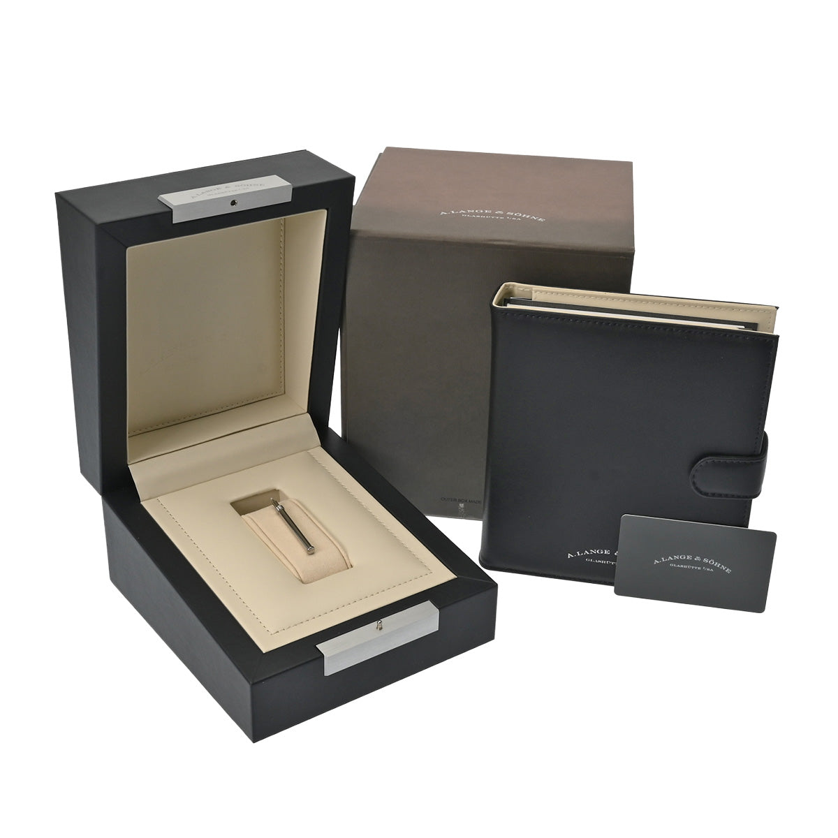 Saxonia Moonphase 384.029 Black A. Lange &amp; Sohne Men's [pre-owned]