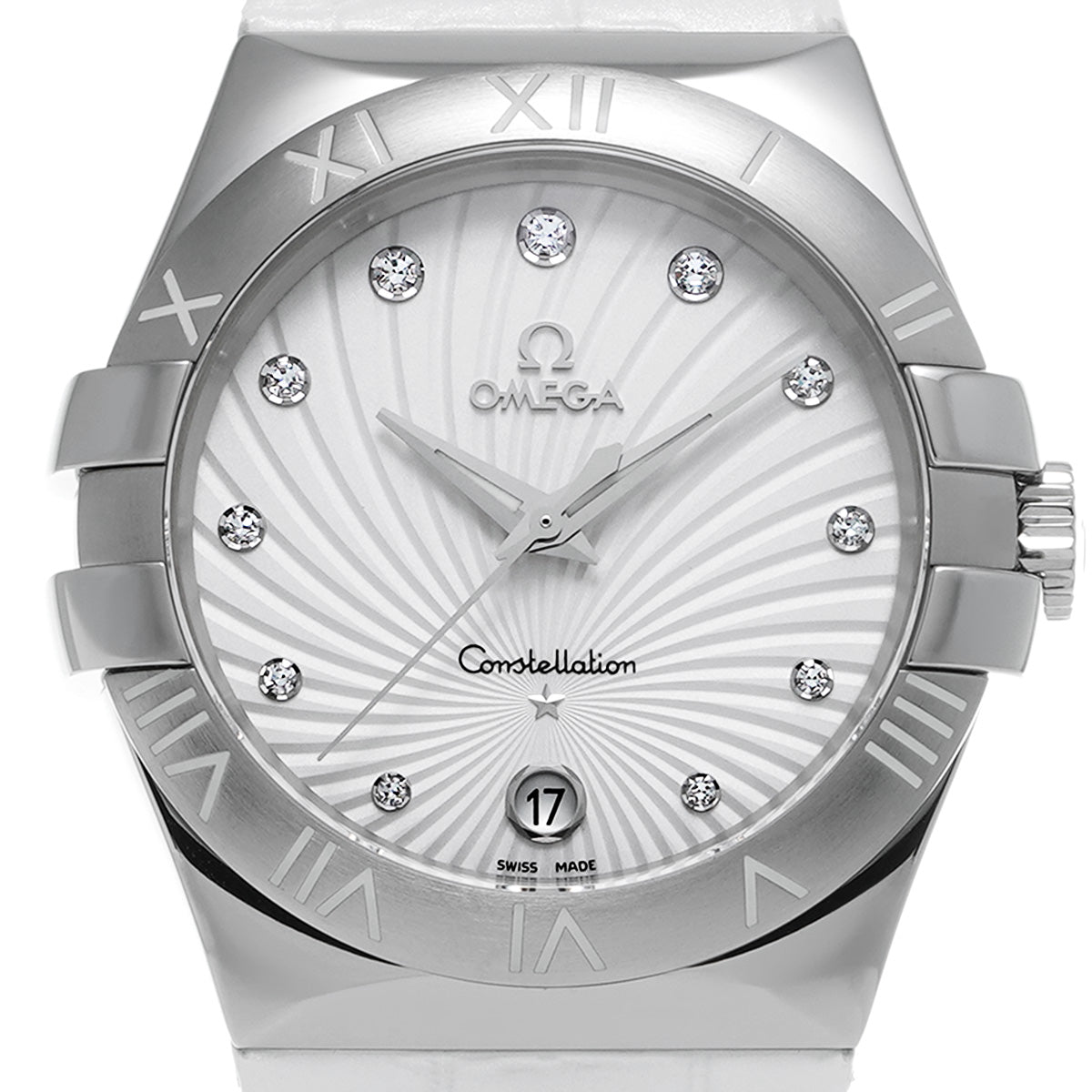 Constellation Quartz 123.13.35.60.52.001 White/Diamond OMEGA Ladies [New]
