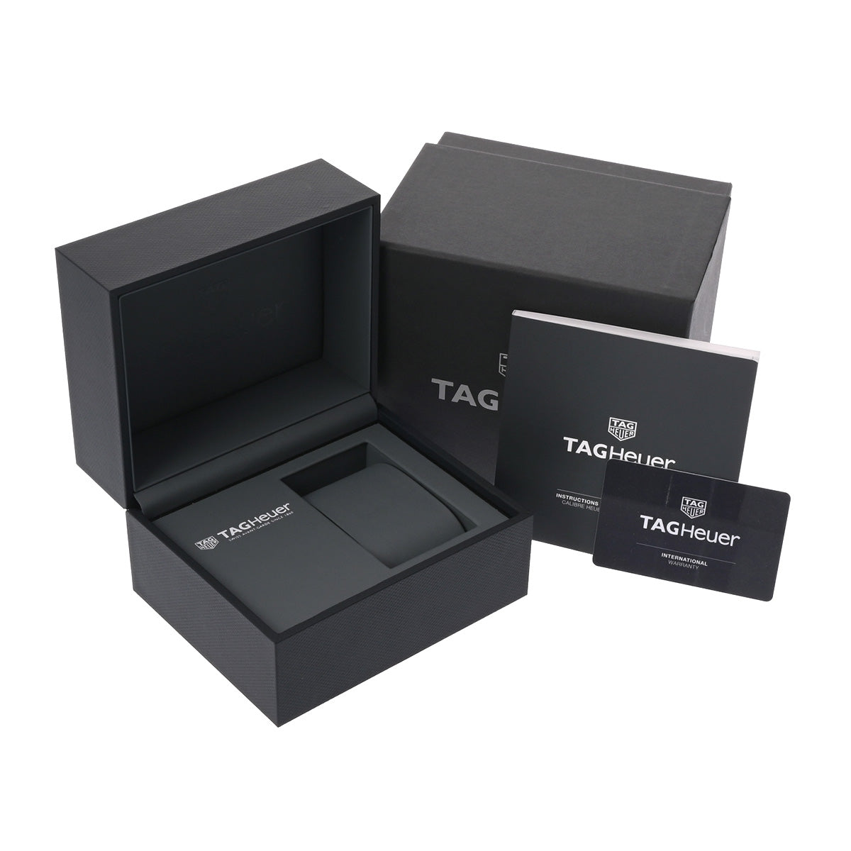 CARRERA CALIBRE HEUER 02 Chronograph CBG2090.BH0661 Black TAG HEUER Men's [Pre-Owned].