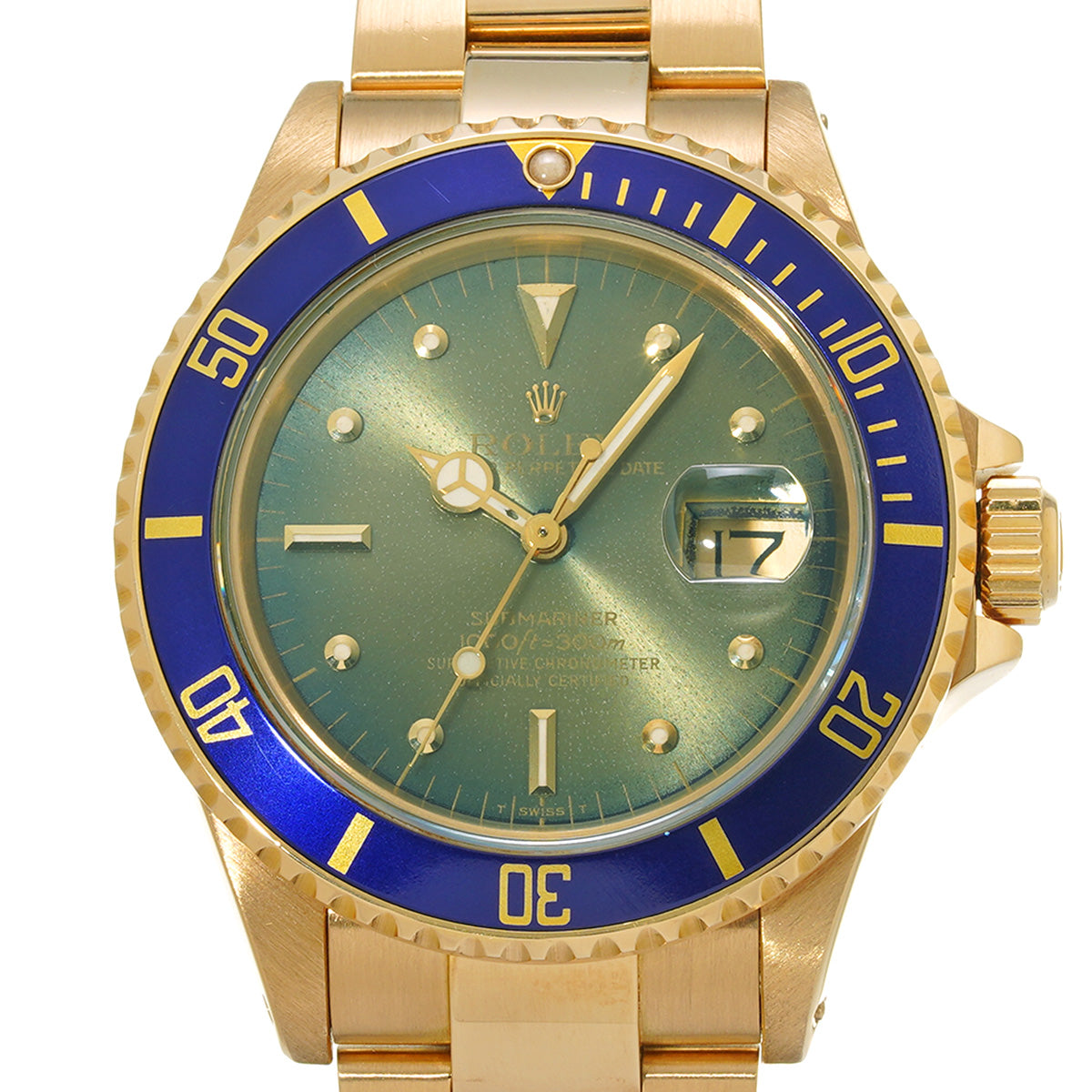 Submariner Date 16808 R (manufactured circa 1987) Blue ROLEX Men's [Pre-owned].