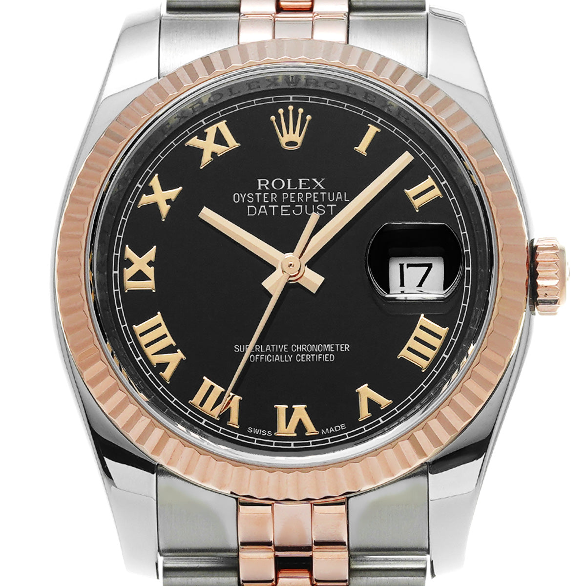DATE JUST 116231 Random Serial Black ROLEX Men's [Pre-owned].
