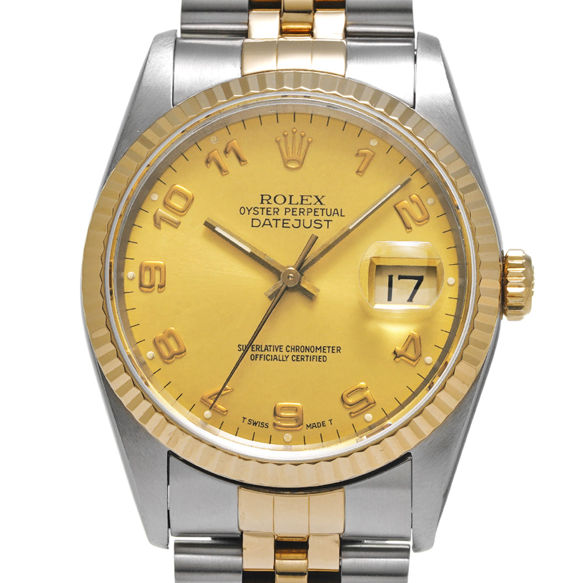 Datejust 16233 X (manufactured circa 1993) Champagne ROLEX Men's [Pre-Owned].