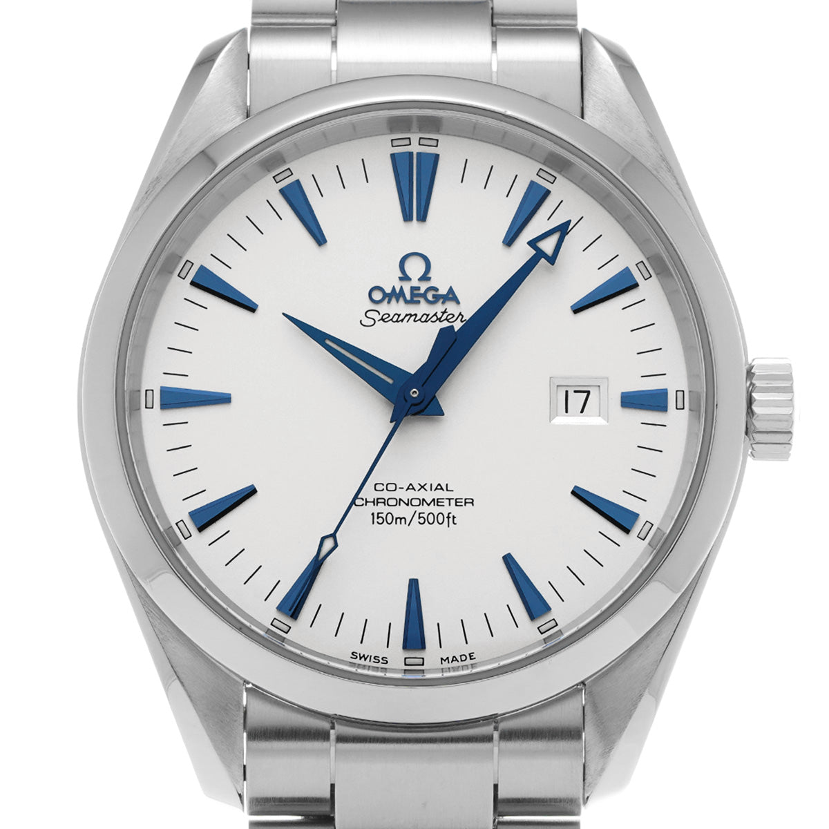 Seamaster Aqua Terra Co-Axial L Size 2502.33 White OMEGA Men's [Pre-Owned].