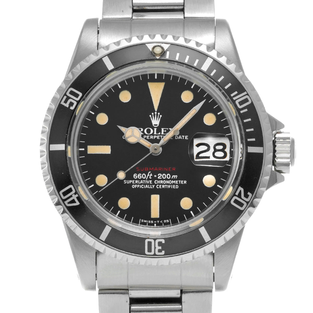 Submariner date mark6 1680 38s (manufactured circa 1974) Black ROLEX Men's [Pre-Owned].