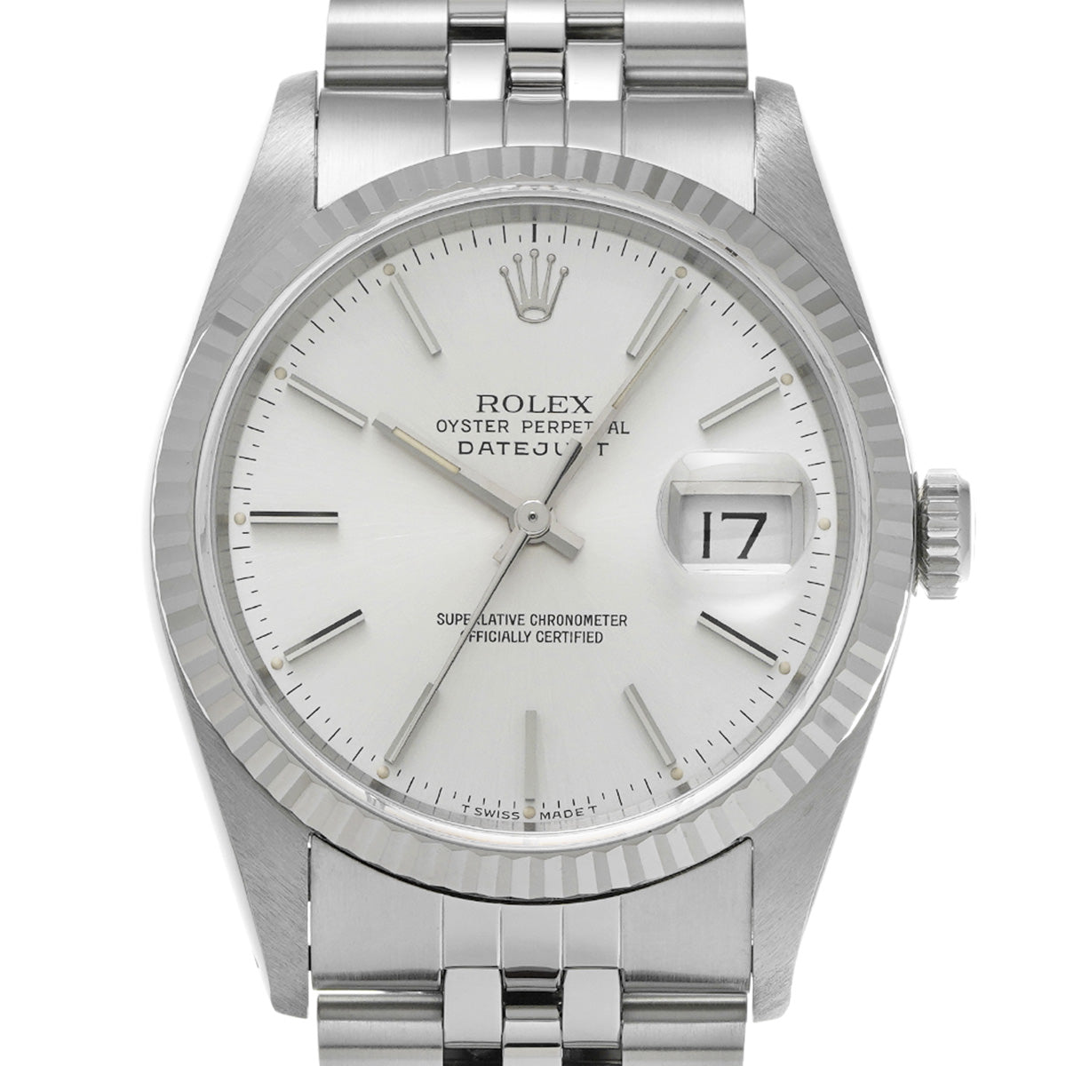 DATE JUST 16234 X (manufactured circa 1991) Silver ROLEX Men's [Pre-Owned].