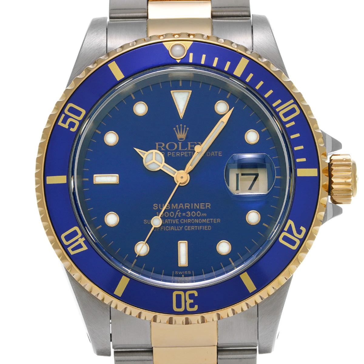 Submariner Date 16613 A (manufactured circa 1998) Blue ROLEX Men's [Pre-owned].