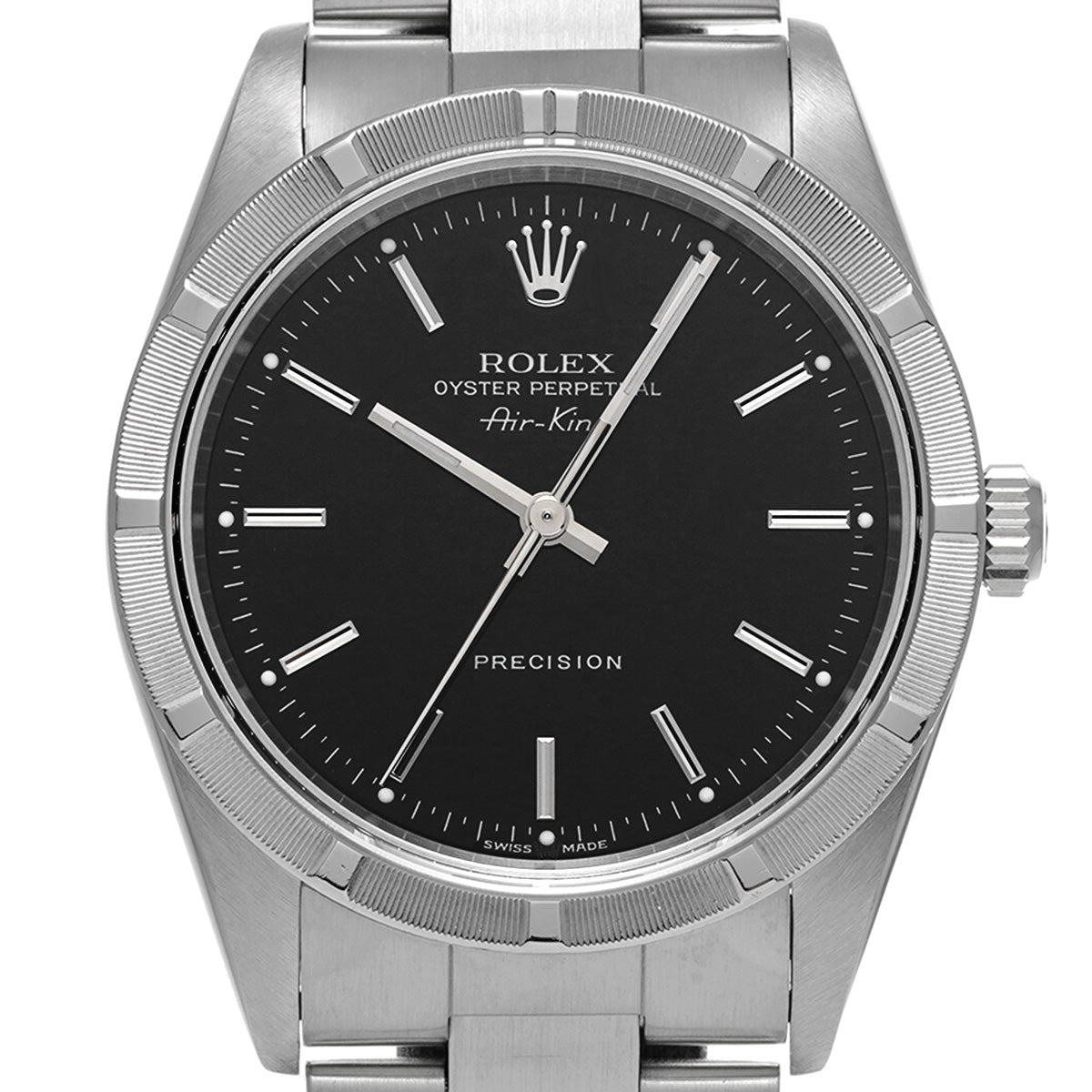 Air-King 14010M Y No. (manufactured around 2002) Black ROLEX Men's [Pre-Owned].