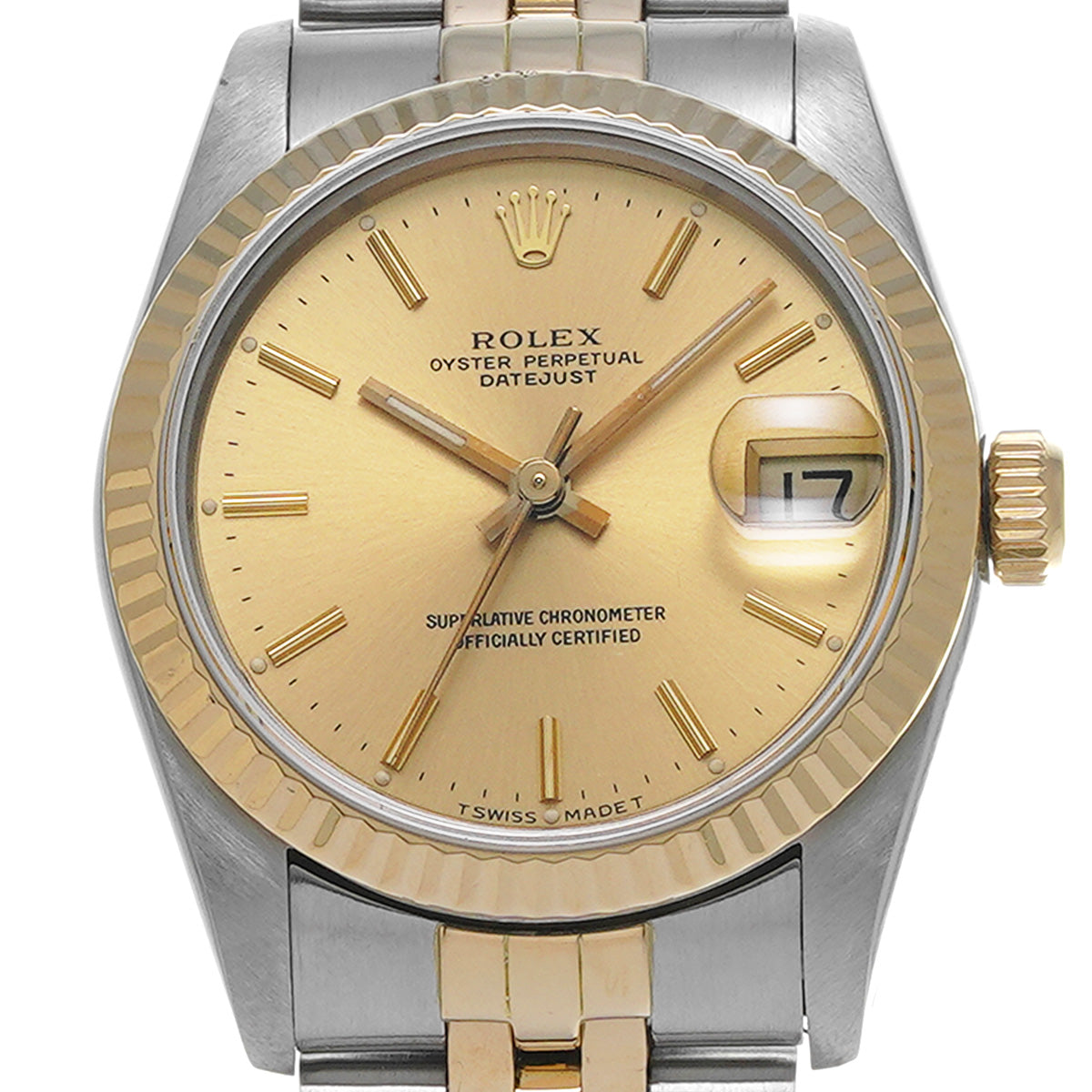 Datejust 68273 R (manufactured circa 1987) Champagne ROLEX Unisex [Pre-Owned].