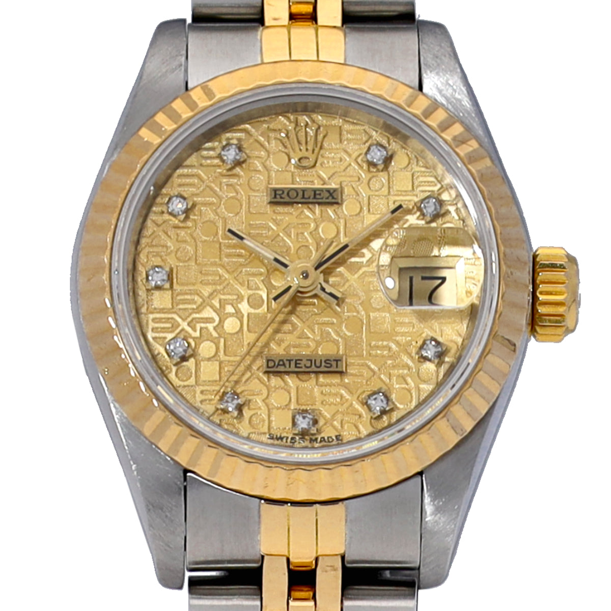 69173G Datejust R (manufactured circa 1987) Champagne Computer/Diamond ROLEX Ladies [Pre-Owned].