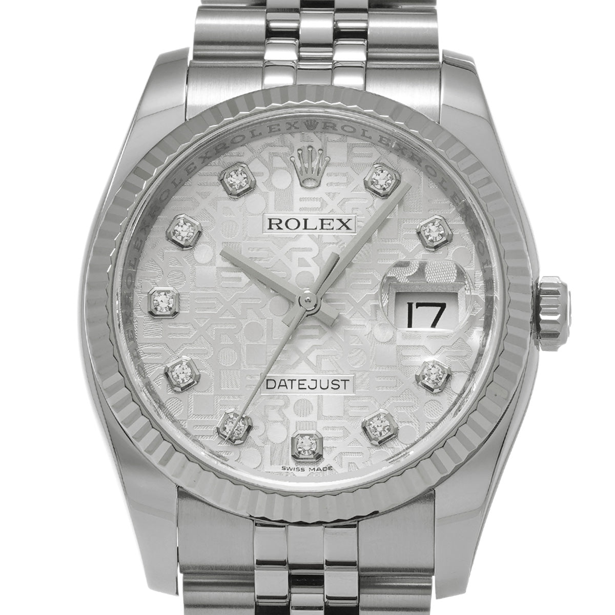 Datejust 36 116234G Random Serial Silver Computer/Diamond ROLEX Men's [Pre-Owned].