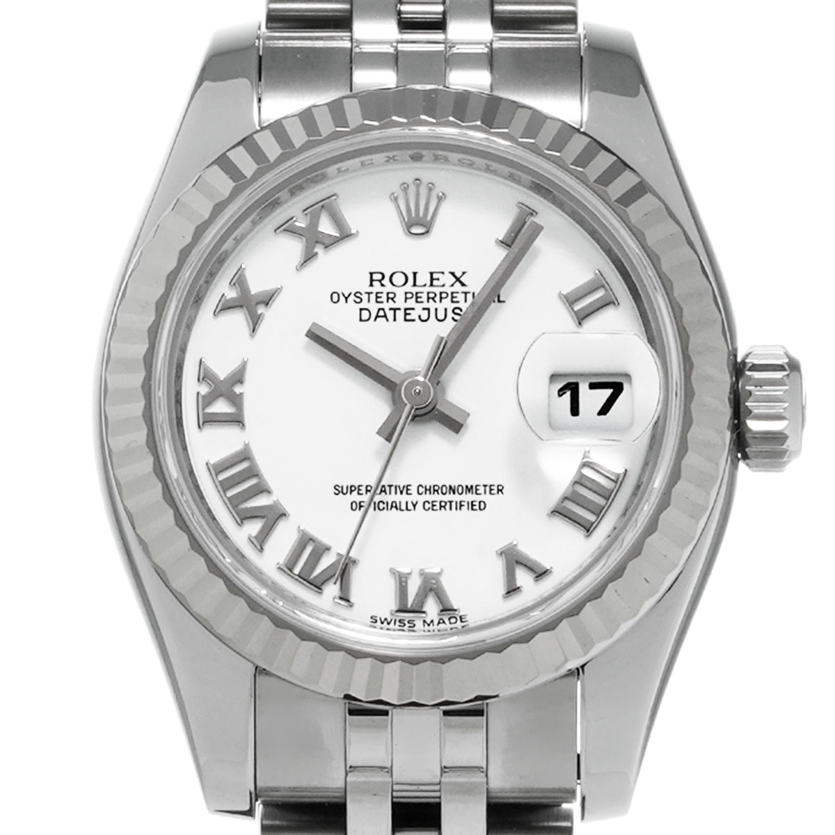 DATE JUST 179174 G (made around 2010) White ROLEX Ladies [Pre-Owned].