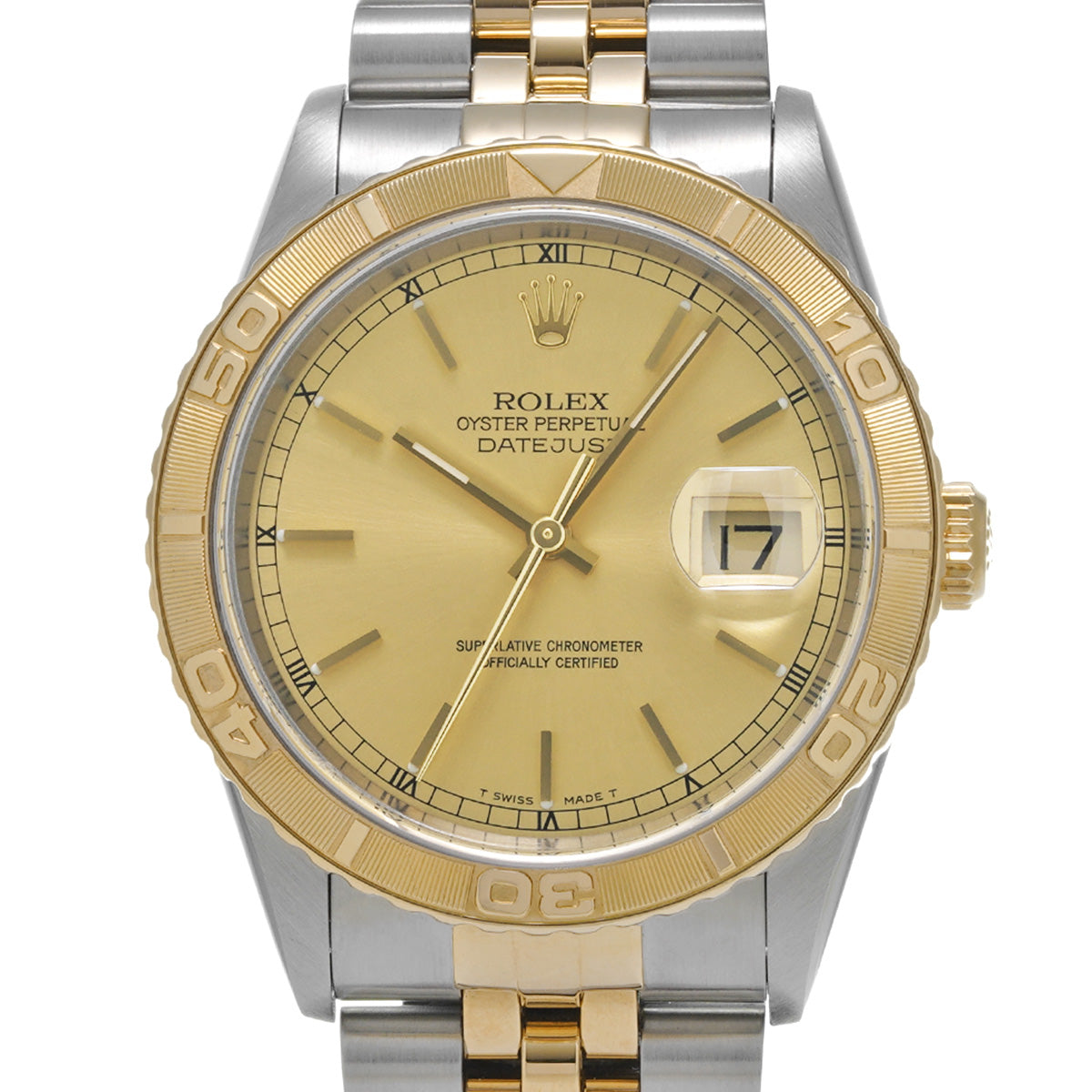 Datejust Thunderbird 16263 U (manufactured circa 1997) Champagne ROLEX Men's [Pre-Owned].