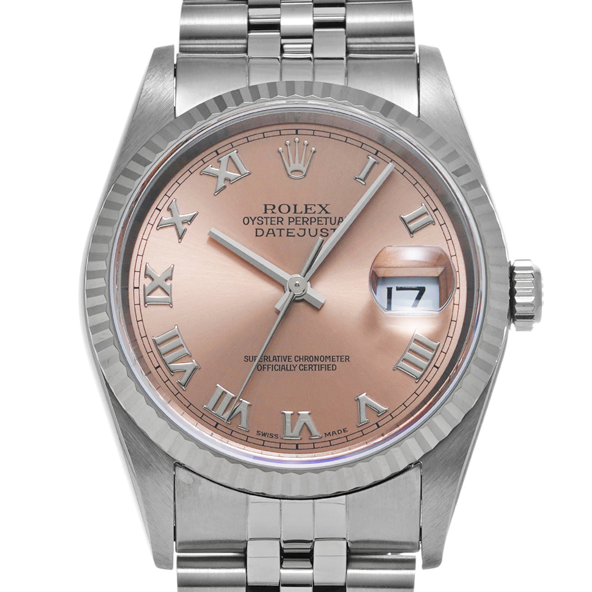 DATE JUST 16234 U (manufactured circa 1998) Pink ROLEX Men's [Pre-Owned].