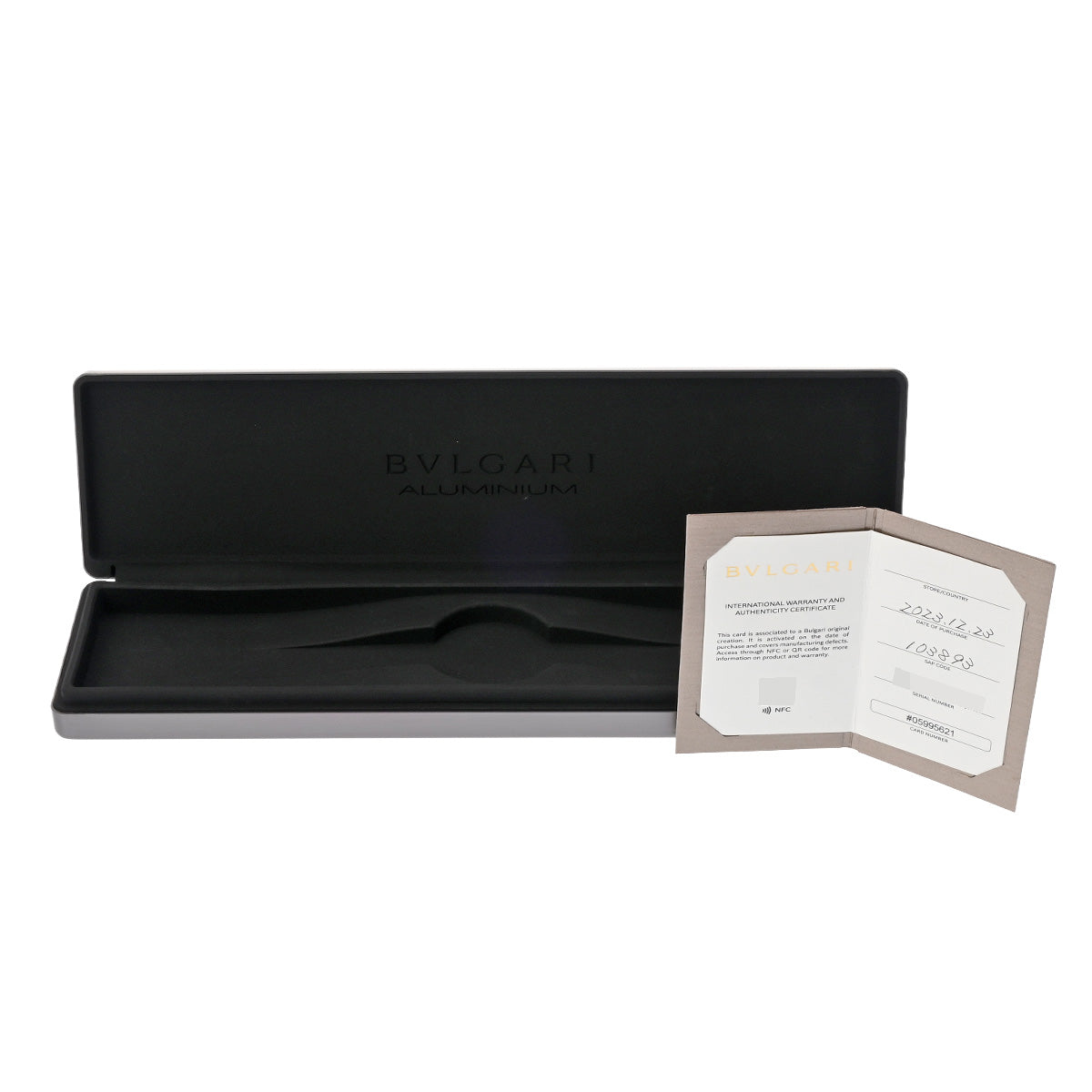 Aluminium Gran Turismo 103893 Gray BVLGARI Men's [Pre-owned].