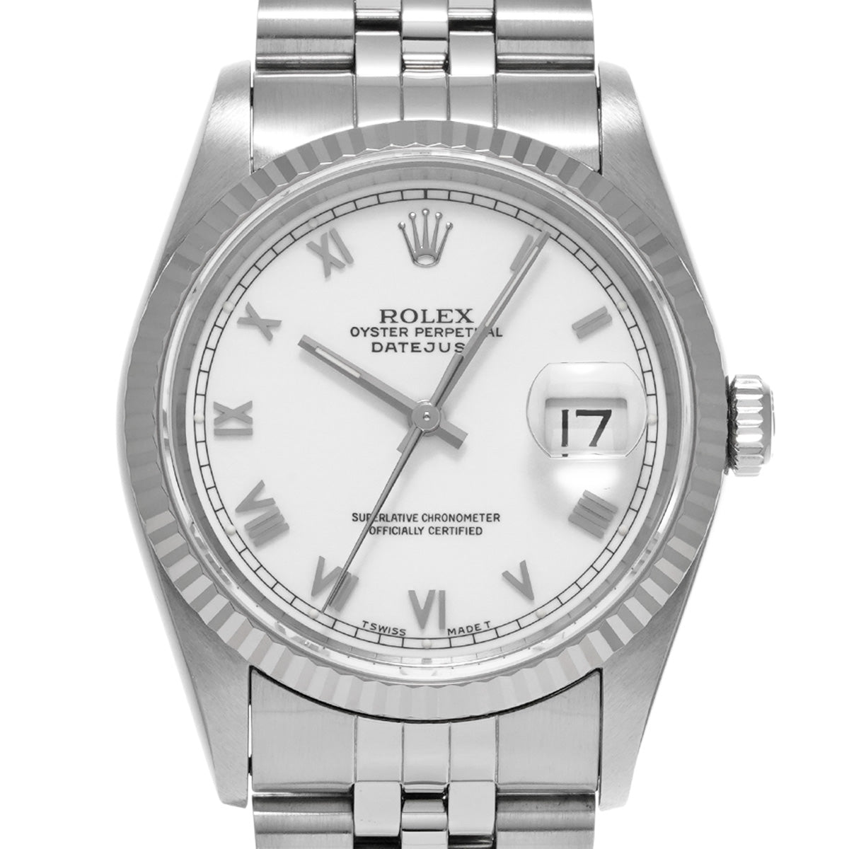 DATE JUST 16234 S (made around 1994) White ROLEX Men's [Pre-Owned].