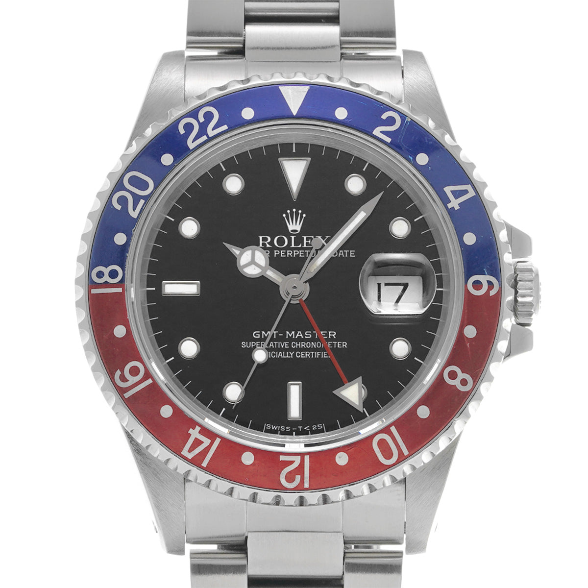 GMT Master 16700 R (manufactured circa 1987) Black ROLEX Men's [Pre-Owned].