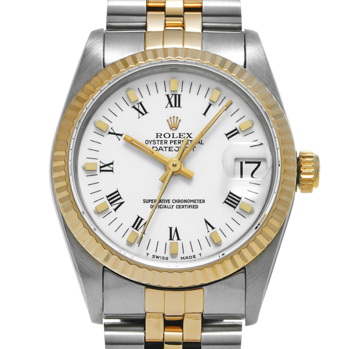 DATE JUST 68273 White ROLEX Unisex [Pre-Owned].