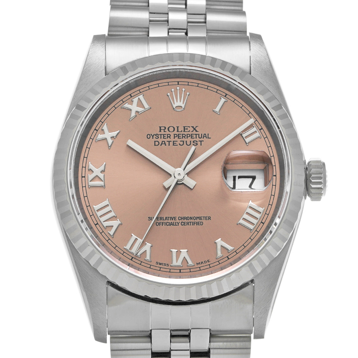 DATE JUST 16234 P (manufactured circa 2000) Pink ROLEX Men's [Pre-Owned].