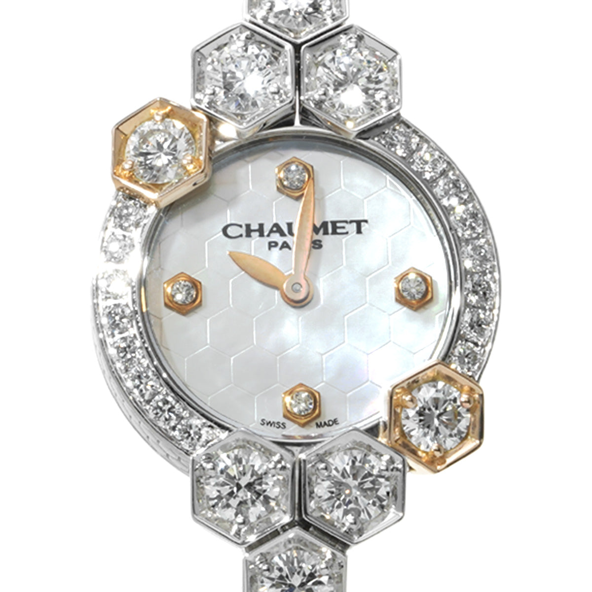 W16503-46A Be My Love White MOP/Diamond Chaumet Ladies [Pre-owned].