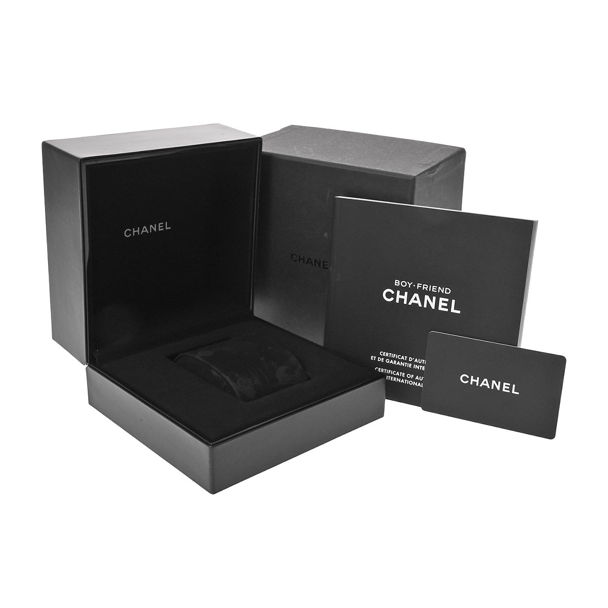Boyfriend Tweed H5317 Black CHANEL Women's [Pre-owned].
