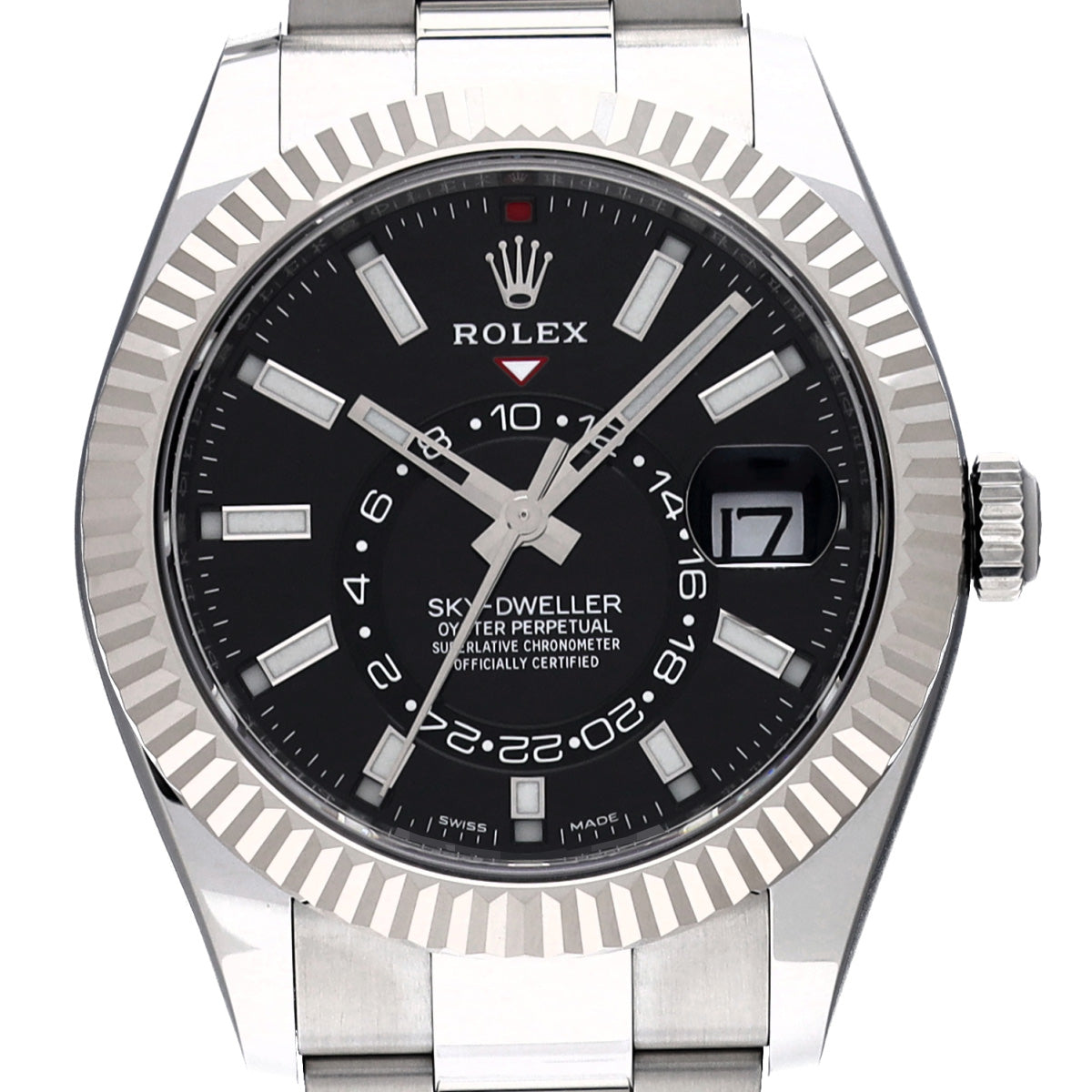 SKYDWELLER 326934 Random Serial Black ROLEX Men's [Pre-Owned].