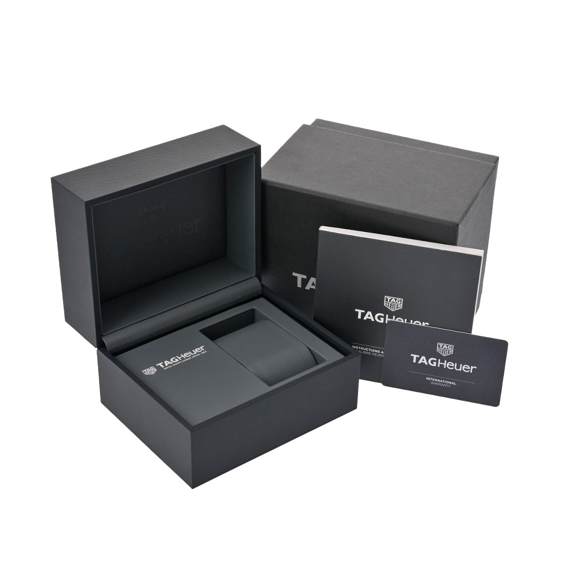 CARRERA Calibre Heuer 02 Chronograph CBG2010.BA0662 Black TAG HEUER Men's [Pre-Owned].
