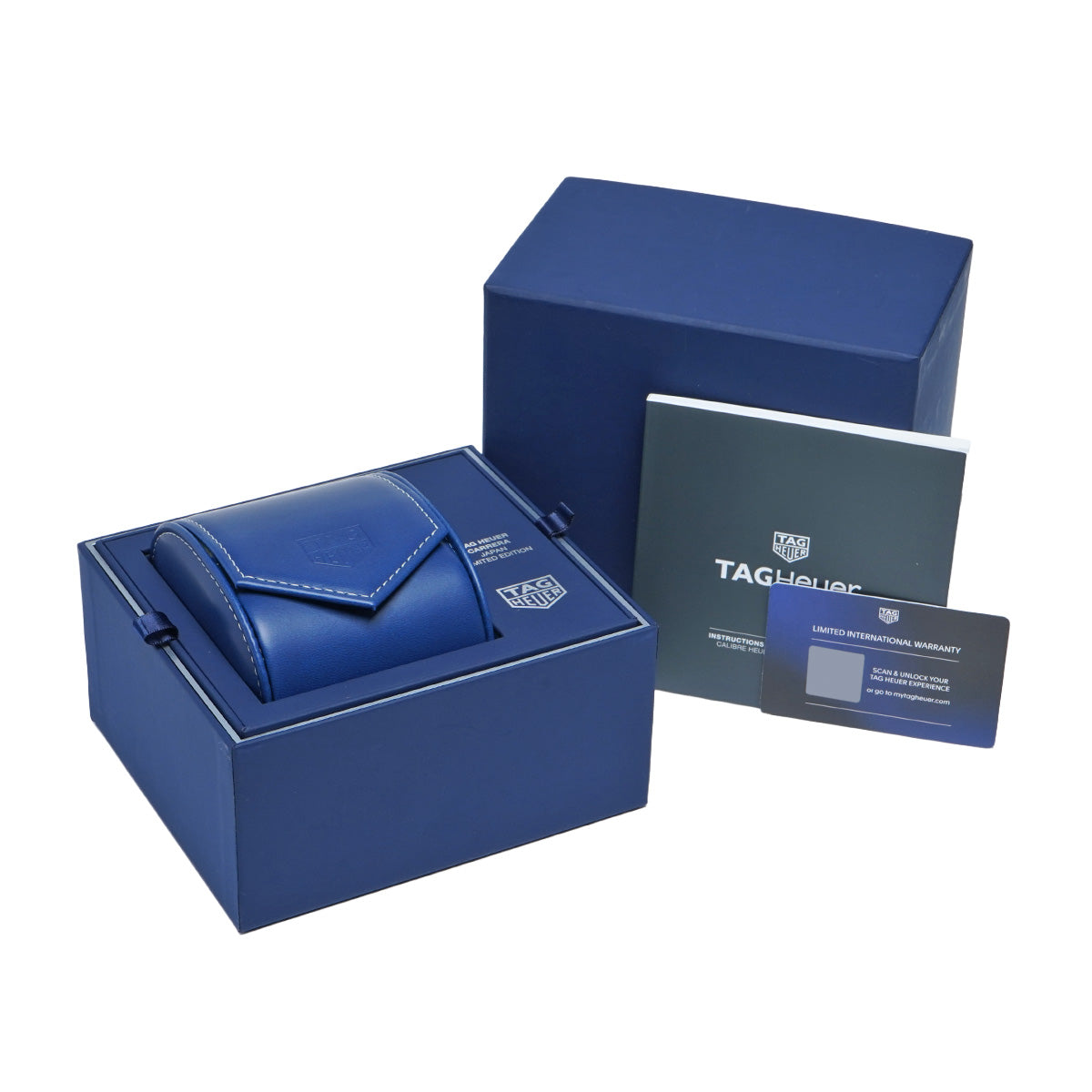 CARRERA CALIBRE HEUER 02 Chronograph Limited edition of 300 pieces in Japan CBN201E.BA0642 Blue MOP TAG HEUER Mens [Pre-Owned].
