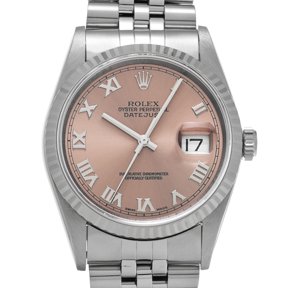 DATE JUST 16234 U (manufactured circa 1997) Pink ROLEX Men's [Pre-owned].