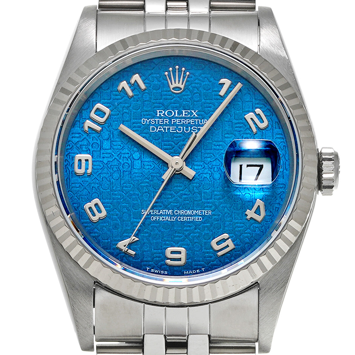 Datejust 16234 S (manufactured circa 1994) Blue Computer ROLEX Men's [Pre-Owned].