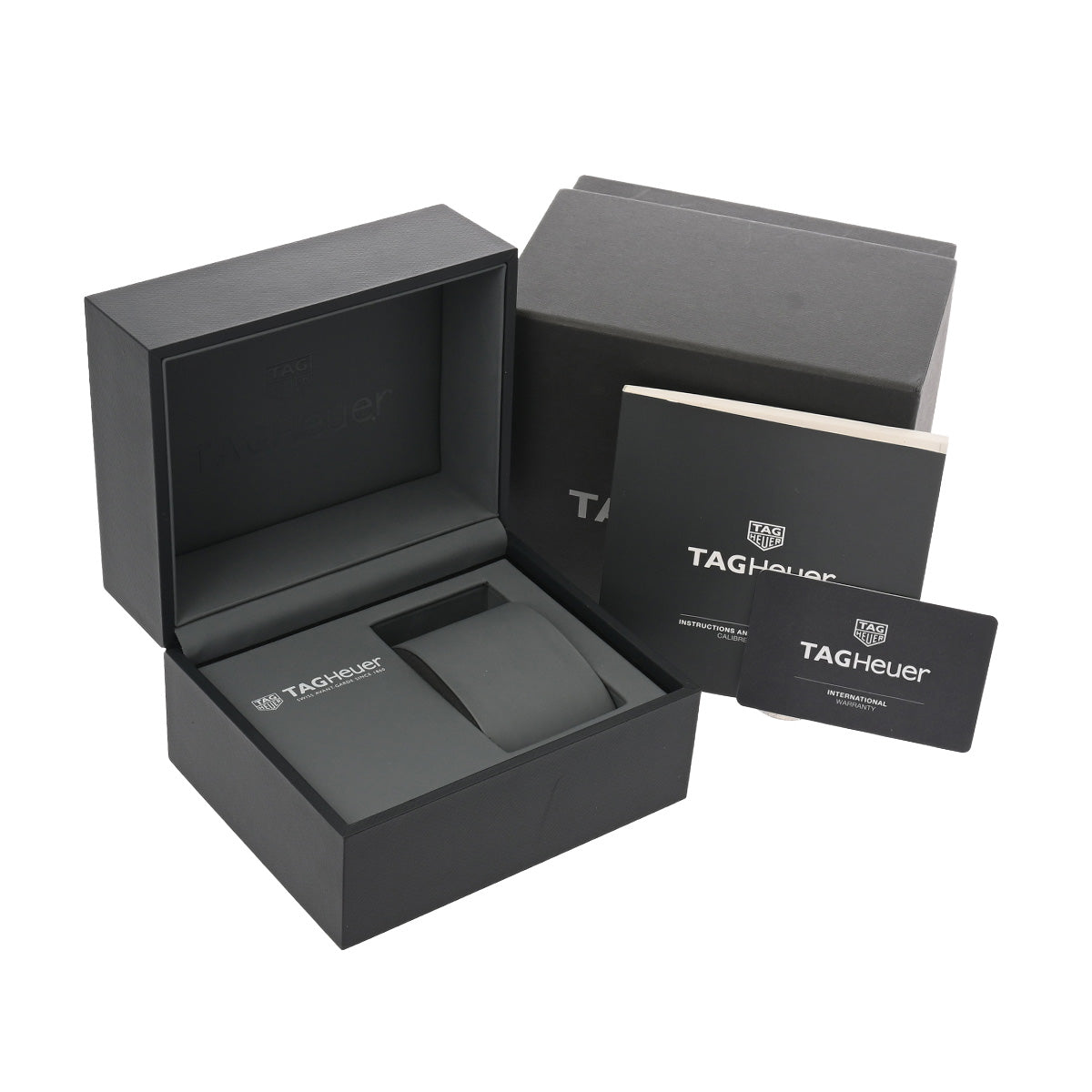 CARRERA Calibre Heuer 02 Chronograph CBN2010.BA0642 Black TAG HEUER Men's [Pre-Owned].